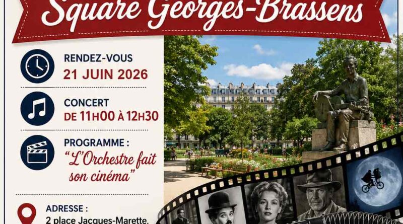 Concert du matin parc Georges Brassens le 21 juin 2026